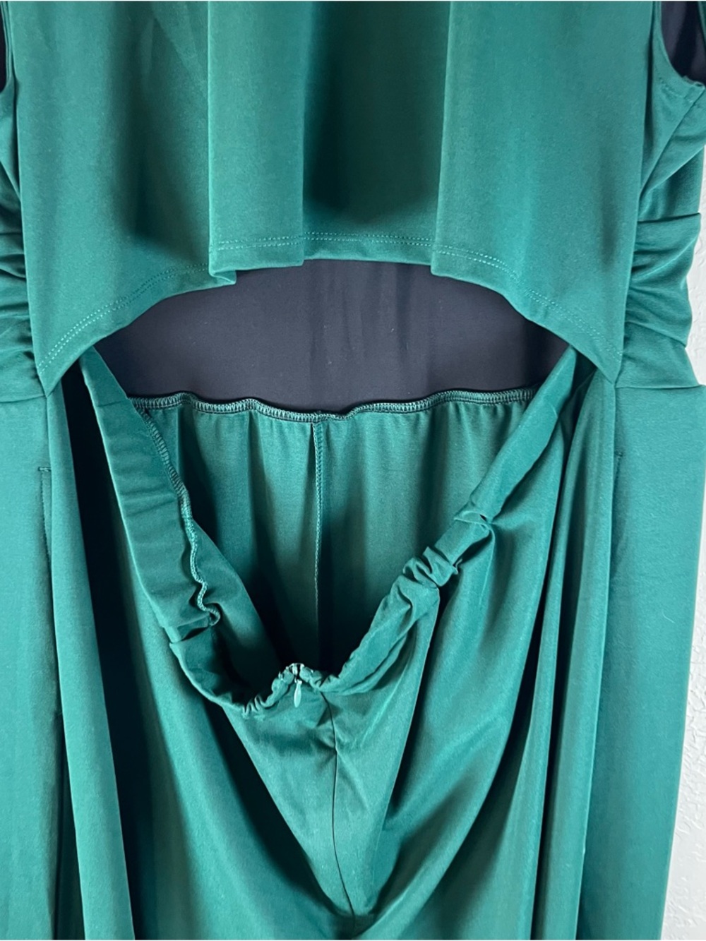 HALARA Deep Emerald Green Sleeveless Wide-Leg Jumpsuit - Picture 10 of 14